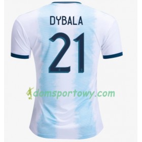 Koszulka Argentyna Paulo Dybala 21 Domowe Koszulki Piłkarskie Copa América 2019 Krótki Rękaw